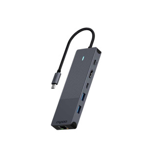RAPOO UCM-2002 PREMIUM 6-IN-1 USB-C MULTIPORT ADAPTER